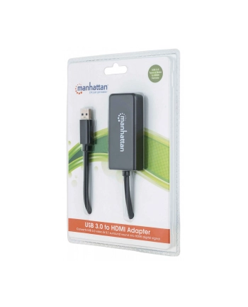 Manhattan Konwerter adapter SuperSpeed USB 3.0 na HDMI M/F 1080p czarny