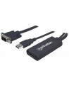 Manhattan Adapter konwerter VGA z USB audio na HDMI M/F 1080p czarny - nr 18