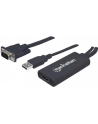 Manhattan Adapter konwerter VGA z USB audio na HDMI M/F 1080p czarny - nr 30