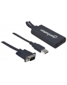 Manhattan Adapter konwerter VGA z USB audio na HDMI M/F 1080p czarny - nr 7