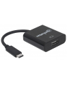 Manhattan Konwerter adapter USB-C 3.1 na HDMI M/F 1080p 4K czarny - nr 16