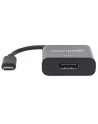 Manhattan Konwerter adapter USB-C 3.1 na DisplayPort DP M/F 1080p 4K czarny - nr 16