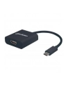 Manhattan Konwerter adapter USB-C 3.1 na HDMI M/F 1080p 4K czarny - nr 24