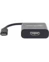 Manhattan Konwerter adapter USB-C 3.1 na HDMI M/F 1080p 4K czarny - nr 26