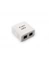 Gniazdo natynkowe kat.6 2X RJ45 Lanberg - nr 20