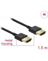 Kabel HDMI Delock HDMI-HDMI High Speed Ethernet 4K 3D 1.5m - nr 19