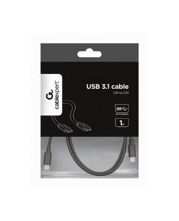 Kabel USB Gembird USB 3.1 CM-CM 1m czarny