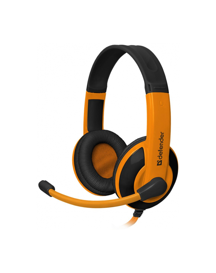 SŁUCHAWKI DEFENDER Z MIKROFONEM WARHEAD G-120 ORANGE GAMING główny