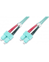 DIGITUS Professional Patchcord światłowodowy DIGITUS SC/SC duplex MM 50/125 OM3 2m - nr 17