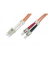 DIGITUS Professional Patchcord światłowodowy DIGITUS LC/ST duplex MM 50/125 OM2 10m - nr 1