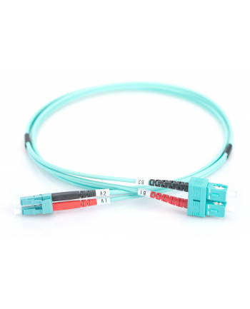 DIGITUS Professional Patchcord światłowodowy DIGITUS LC/SC duplex MM 50/125 OM3 1m