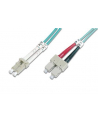 DIGITUS Professional Patchcord światłowodowy DIGITUS LC/SC duplex MM 50/125 OM3 1m - nr 2