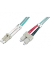 DIGITUS Professional Patchcord światłowodowy DIGITUS LC/SC duplex MM 50/125 OM3 1m - nr 4