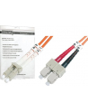 DIGITUS Professional Patchcord światłowodowy DIGITUS LC/SC duplex MM 50/125 OM3 2m - nr 15