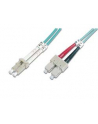 DIGITUS Professional Patchcord światłowodowy DIGITUS LC/SC duplex MM 50/125 OM3 3m - nr 12