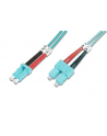 DIGITUS Professional Patchcord światłowodowy DIGITUS LC/SC duplex MM 50/125 OM3 3m - nr 17