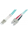 DIGITUS Professional Patchcord światłowodowy DIGITUS LC/SC duplex MM 50/125 OM3 3m - nr 6