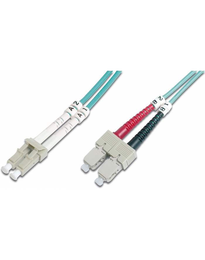 DIGITUS Professional Patchcord światłowodowy DIGITUS LC/SC duplex MM 50/125 OM3 3m główny