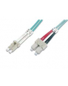 DIGITUS Professional Patchcord światłowodowy DIGITUS LC/SC duplex MM 50/125 OM3 10m - nr 14