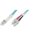 DIGITUS Professional Patchcord światłowodowy DIGITUS LC/SC duplex MM 50/125 OM3 10m - nr 3