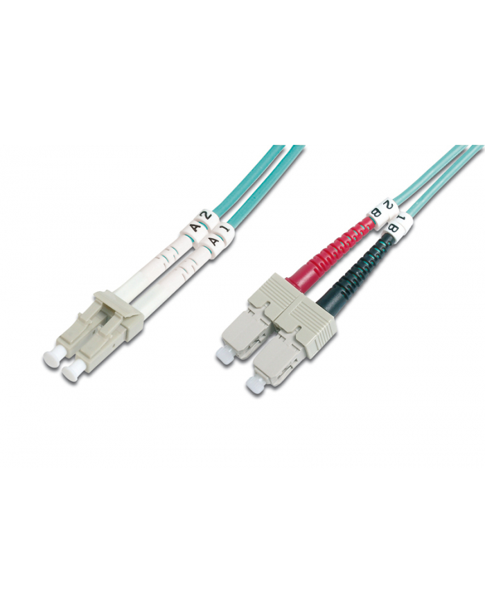 DIGITUS Professional Patchcord światłowodowy DIGITUS LC/SC duplex MM 50/125 OM3 10m główny