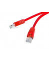 Patch cord UTP kat. 6 0,25 m czerwony Gembird - nr 1