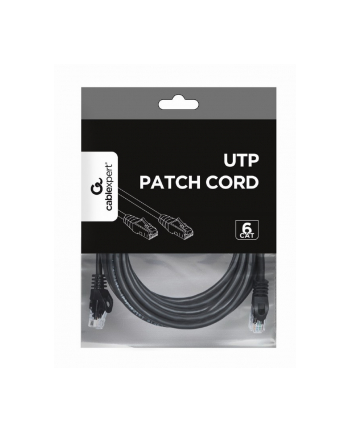 Patch cord UTP kat. 6 5 m czarny Gembird