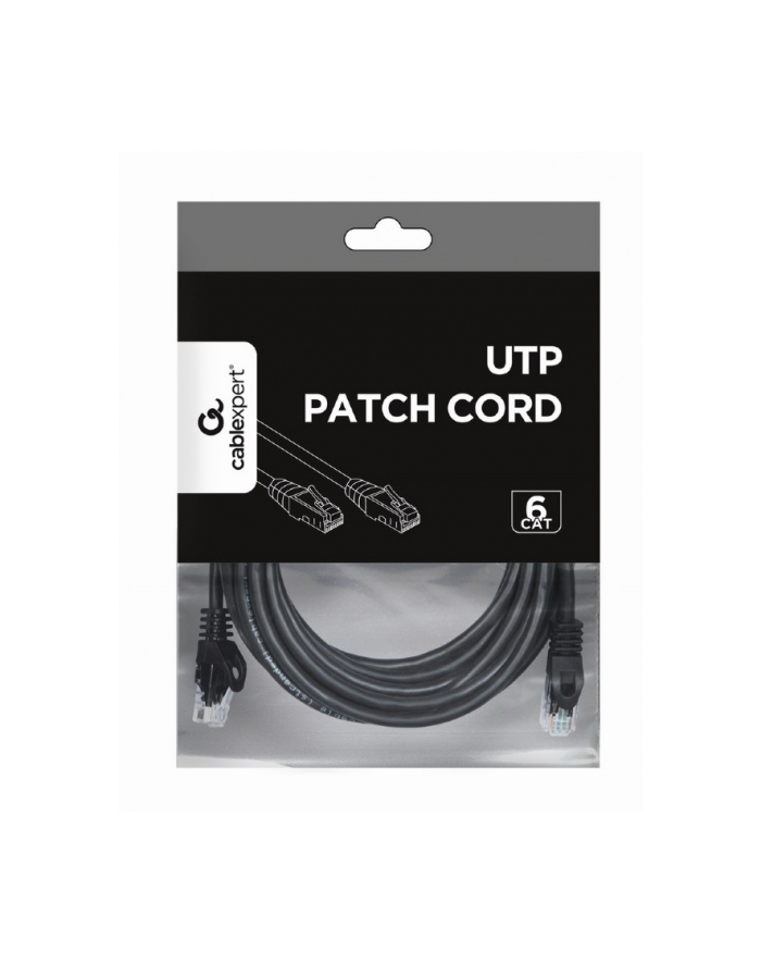 Patch cord UTP kat. 6 5 m czarny Gembird główny