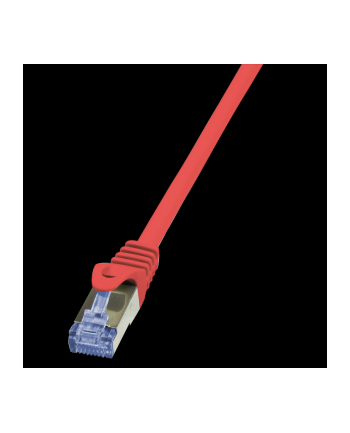 Patchcord LogiLink CQ3014S Cat.6A S/FTP 0,25m czerwony