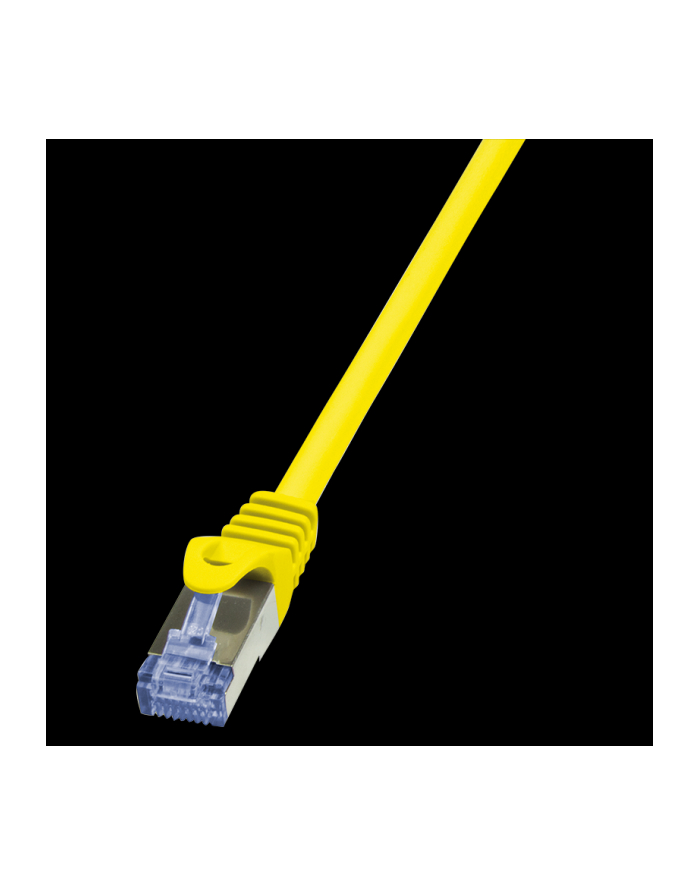 Patchcord LogiLink CQ3017S Cat.6A S/FTP 0,25m żółty główny