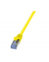 Patchcord LogiLink CQ3017S Cat.6A S/FTP 0,25m żółty - nr 3