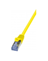 Patchcord LogiLink CQ3017S Cat.6A S/FTP 0,25m żółty - nr 5