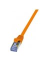 Patchcord LogiLink CQ3018S Cat.6A S/FTP 0,25m pomarańczowy - nr 16