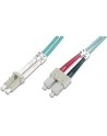 DIGITUS Professional Patchcord światłowodowy DIGITUS LC/SC duplex MM 50/125 OM3 5m - nr 12