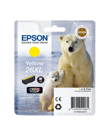 Tusz T2634 YELLOW 9.7ml do XP-600/700/800 nr 1