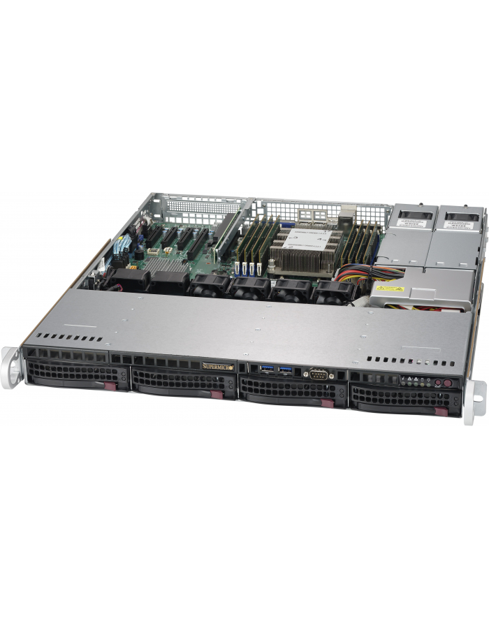 Supermicro SYS-5019P-MTR, LGA 3647, 1U, 4x3,5'', 1xPCIe x16, 2x10GbE, 1x400W główny