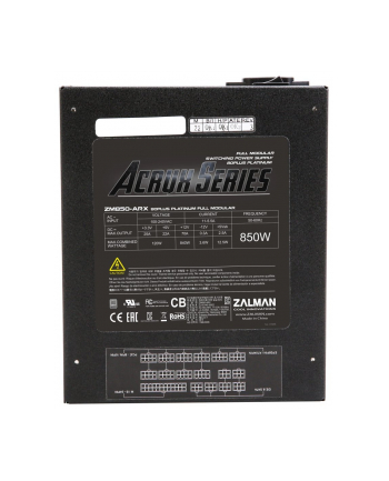 Zalman Zasilacz komputerowy ATX ZM850-ARX(EU) 80 PLUS PLATINUM