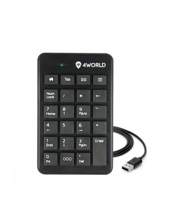 4World Klawiatura numeryczna USB do notebooka typu slim