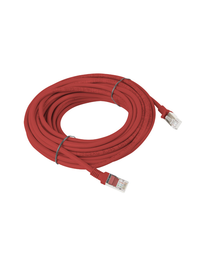 Lanberg Patchcord RJ45 kat. 5e UTP 10m czerwony główny