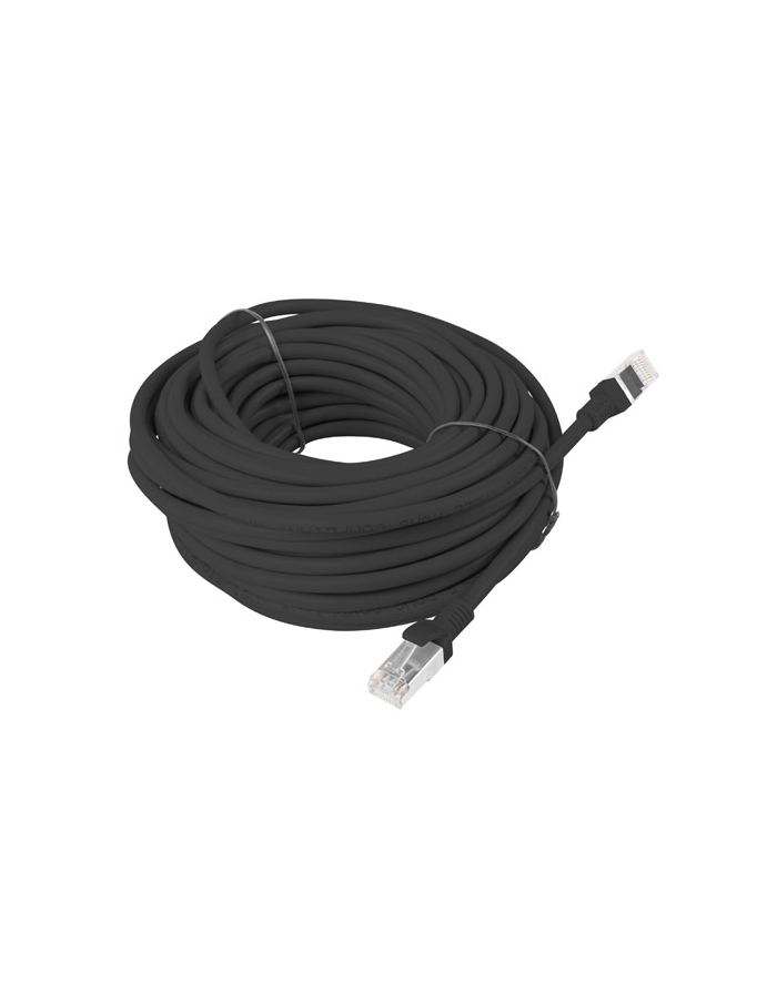 Lanberg Patchcord RJ45 cat. 5e UTP 15m czarny główny