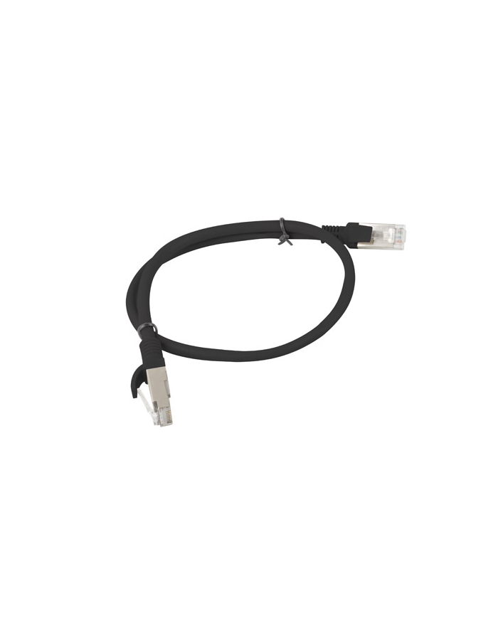 Lanberg Patchcord RJ45 kat. 6 UTP 0.5m czarny główny