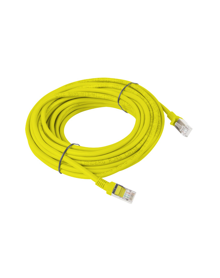 Lanberg Patchcord RJ45 kat. 6 UTP 10m żółty główny