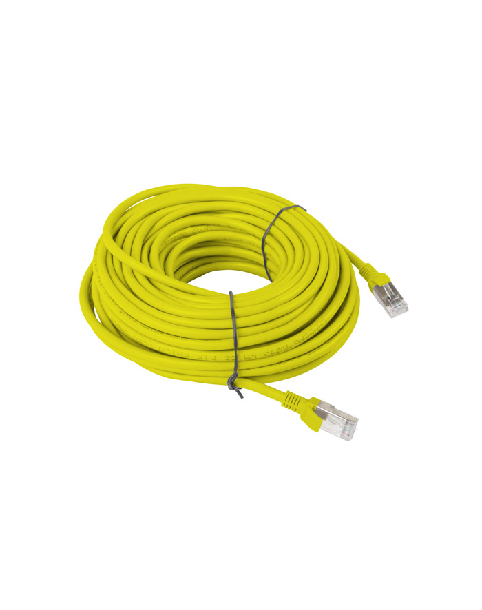 Lanberg Patchcord RJ45 kat. 6 UTP 20m żółty główny