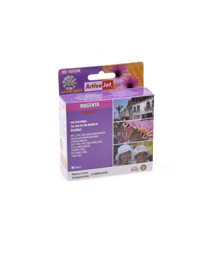 ActiveJet AB-1000M tusz magenta do drukarki Brother (zamiennik LC1000M  LC970M) główny