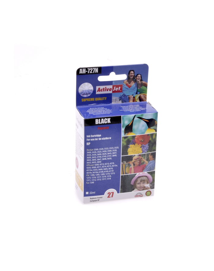 ActiveJet AH-727 tusz czarny do drukarki HP (zamiennik C8727A nr 27) główny