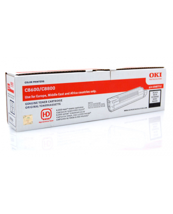 Toner OKI C8600 Black 6k