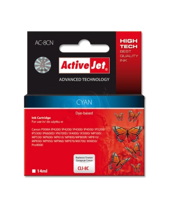 ActiveJet AC-8C tusz cyan do drukarki Canon (zamiennik CLI-8C)
