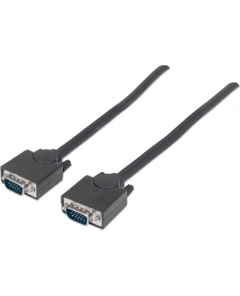 Kabel VGA Manhattan SVGA 15 M/15 M, 1,8m, czarny