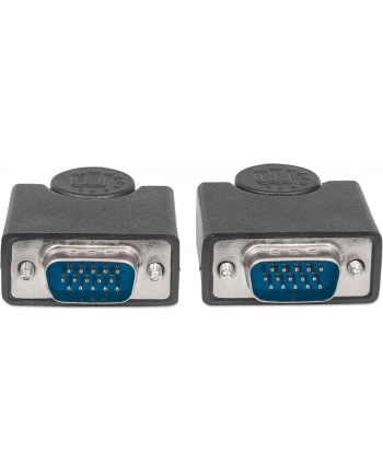 Kabel VGA Manhattan SVGA 15 M/15 M, 1,8m, czarny