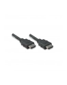 Kabel HDMI Manhattan HDMI/HDMI M/M Ethernet, ekranowany, 5m, czarny - nr 3